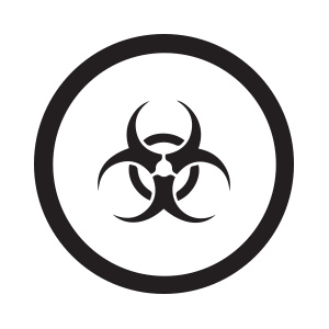 radioactive symbol radioactive symbol
